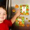 24 Sets Pumpkin Magnet Picture Frames Crafts for Kids Felt Pumpkin